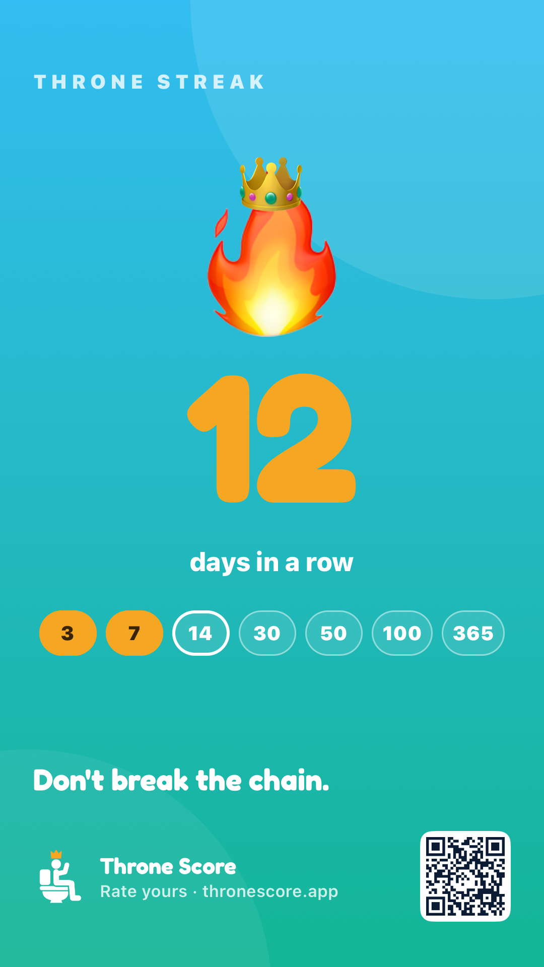 Streak share card